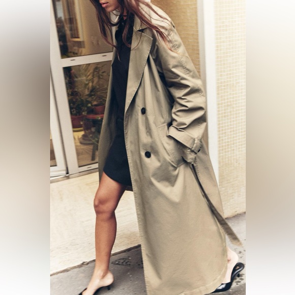 Zara belted Top Coat - Picture 2 of 8